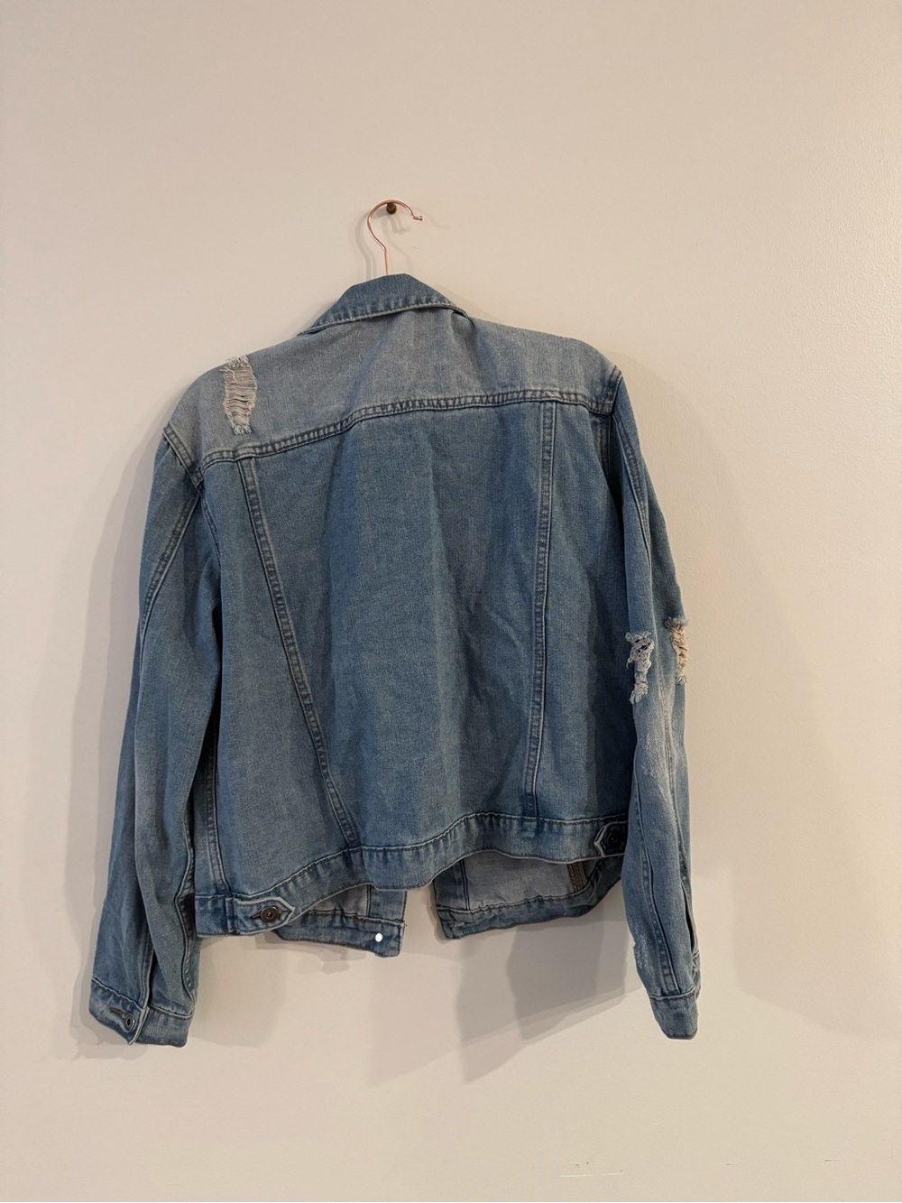 Madison Light Blue Denim Jacket - Casual Jean Coat - Picture 3 of 3